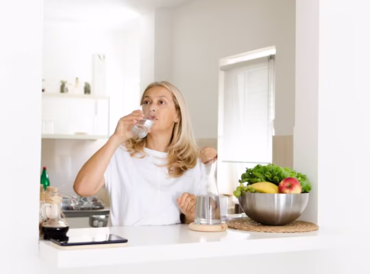 Tea and water after meals